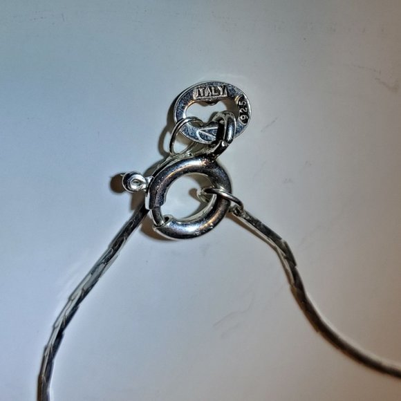 Aqua chalcedony and amethyst sterling silver pendant - Picture 9 of 9